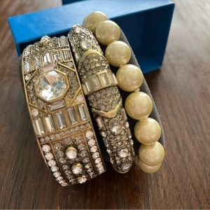 3 piece Heidi Daus bracelet set